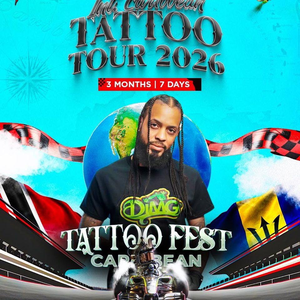 Event poster for Ink Caribbean Tattoo Tour 2026 – Tattoo Fest