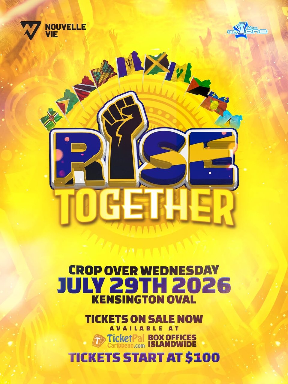 Event poster for Rise Together Crop Over