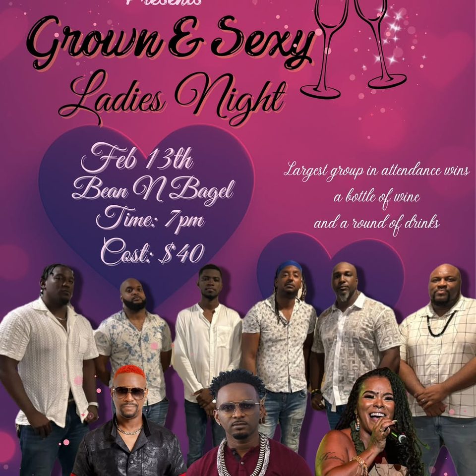 Event poster for Grown & Sexy Ladies Night
