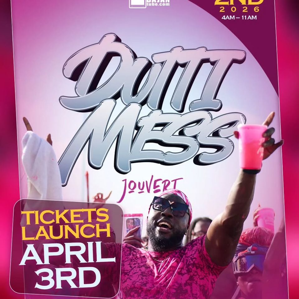 Event poster for Dutti Mess Jouvert 2026