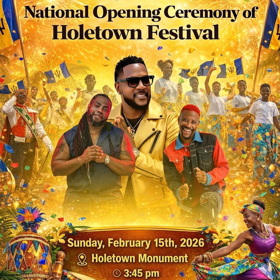 Event poster for National Opening Ceremony of Holetown Festival