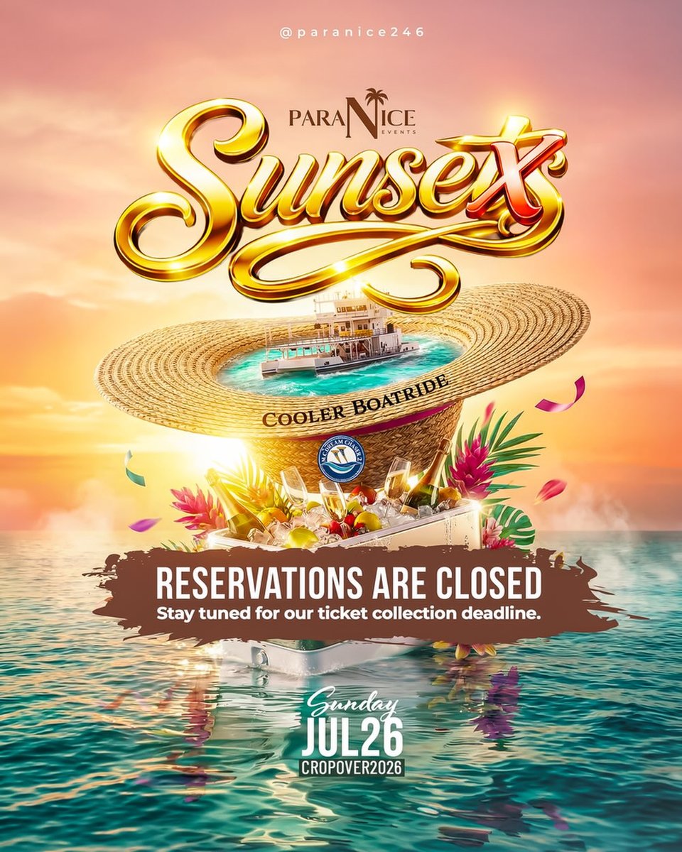 Event poster for Into The Blue Year 10 – Crop Over Sailing (M.C. Dream Chaser 2)