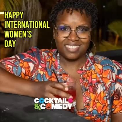 Event poster for Cocktails & Comedy: “He Lying, She Lying, We Laughing!”