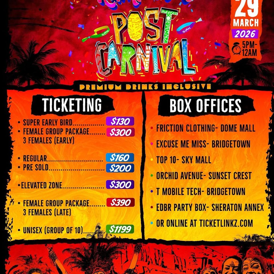 Event poster for RumPunch Post Carnival (Premium Drinks Inclusive)