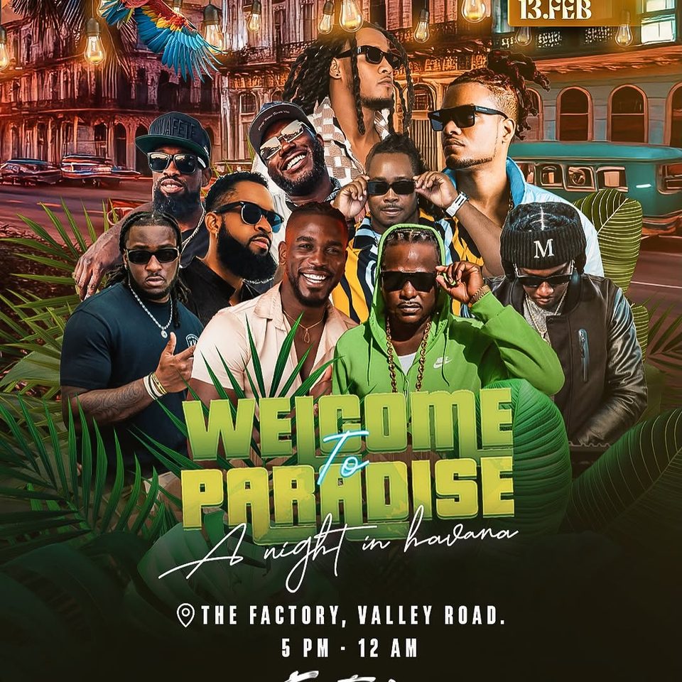 Event poster for Welcome to Paradise: A Night in Havana