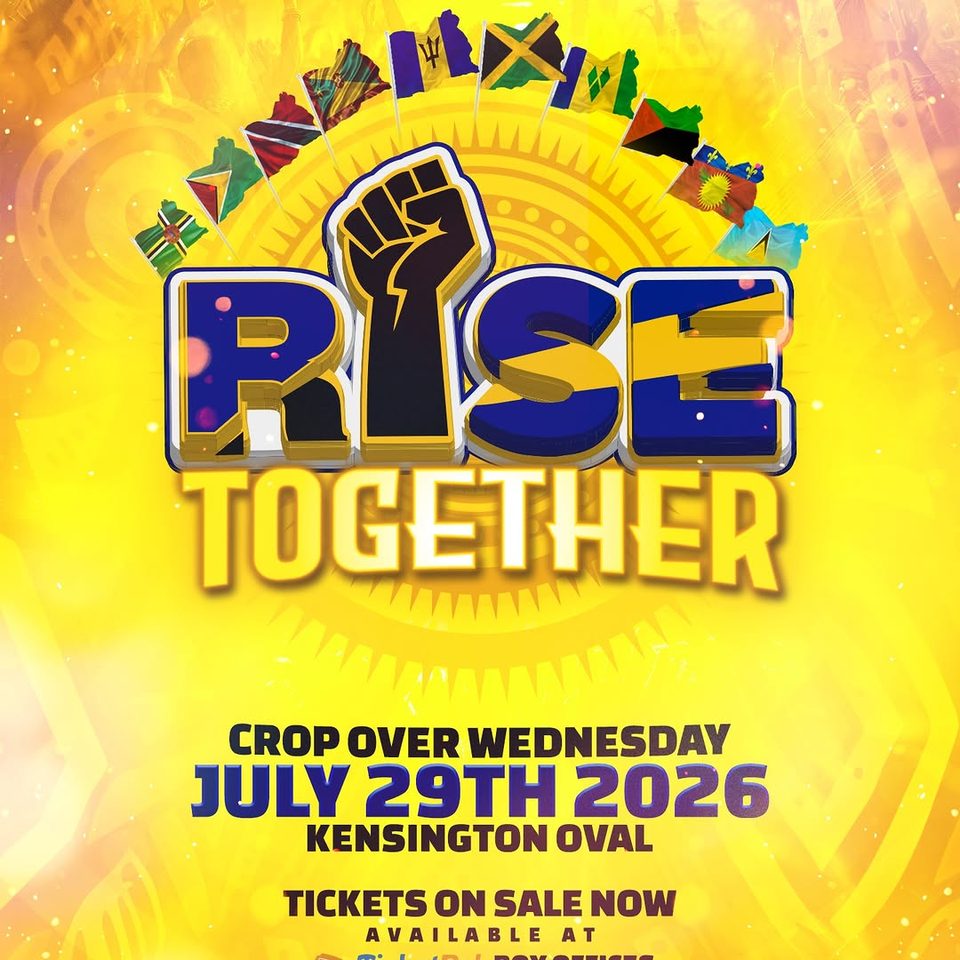 Event poster for RISE Together (Crop Over Wednesday)