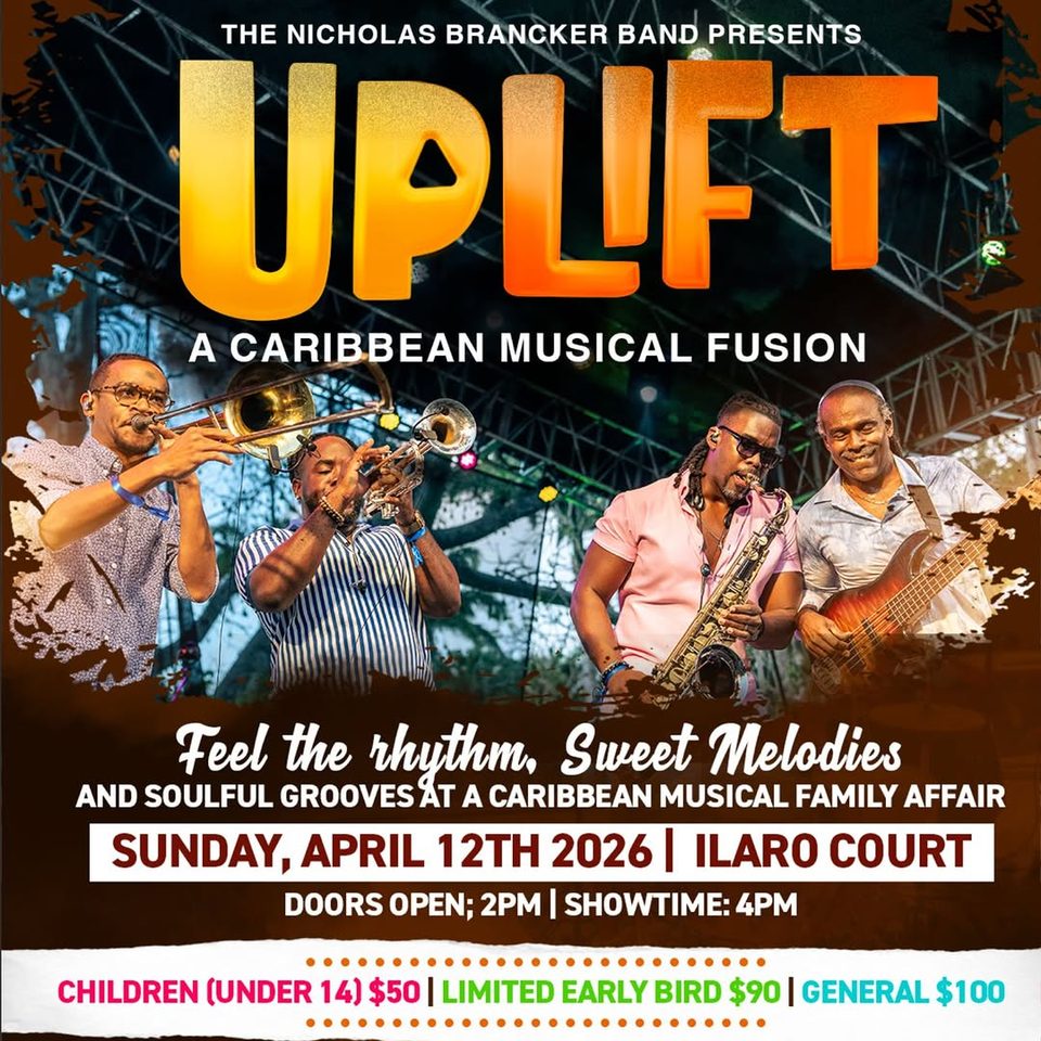 Event poster for UPLIFT: A Caribbean Musical Fusion
