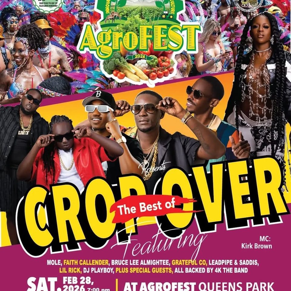 Event poster for AgroFest 2026: Crop Over – The Best of Crop Over
