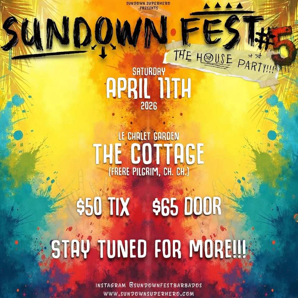 Event poster for Sundown Fest #5: The House Party