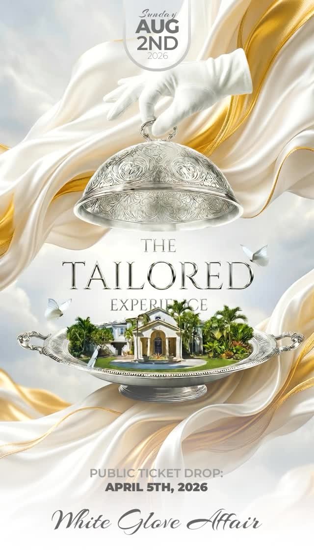 Event poster for The Tailored Experience