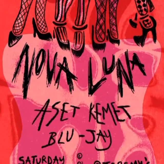 Event poster for Nova Luna at Jermys (1st Street, Holetown)