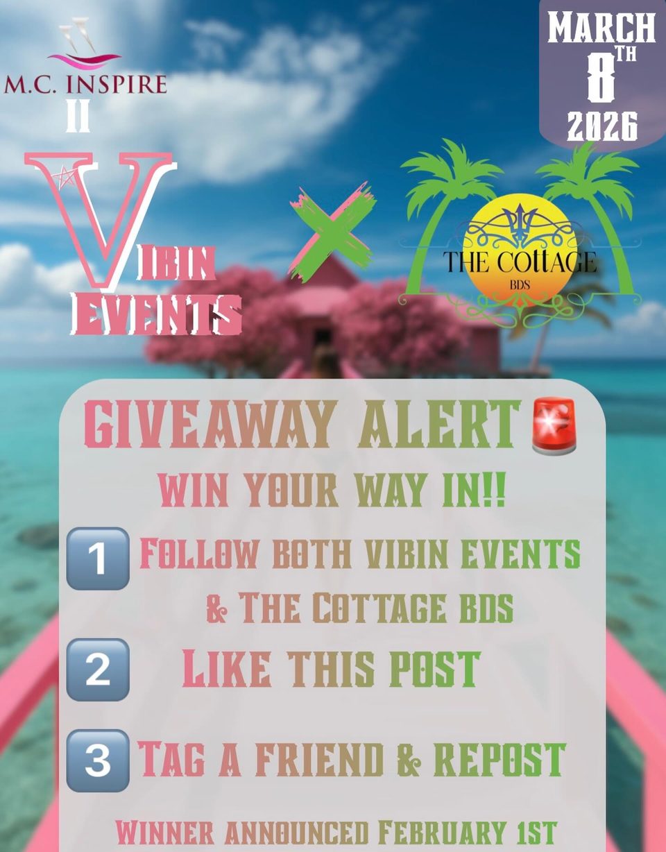 Event poster for Island Girls Cruise (Vibin Events x The Cottage BDS)