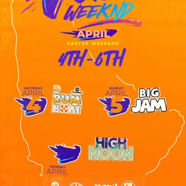 Event poster for VIBE WEEKND (Easter Weekend Party Series)