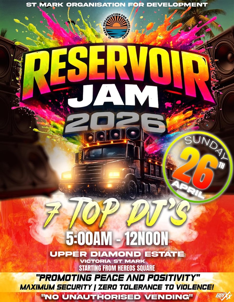 Event poster for Reservoir Jam 2026