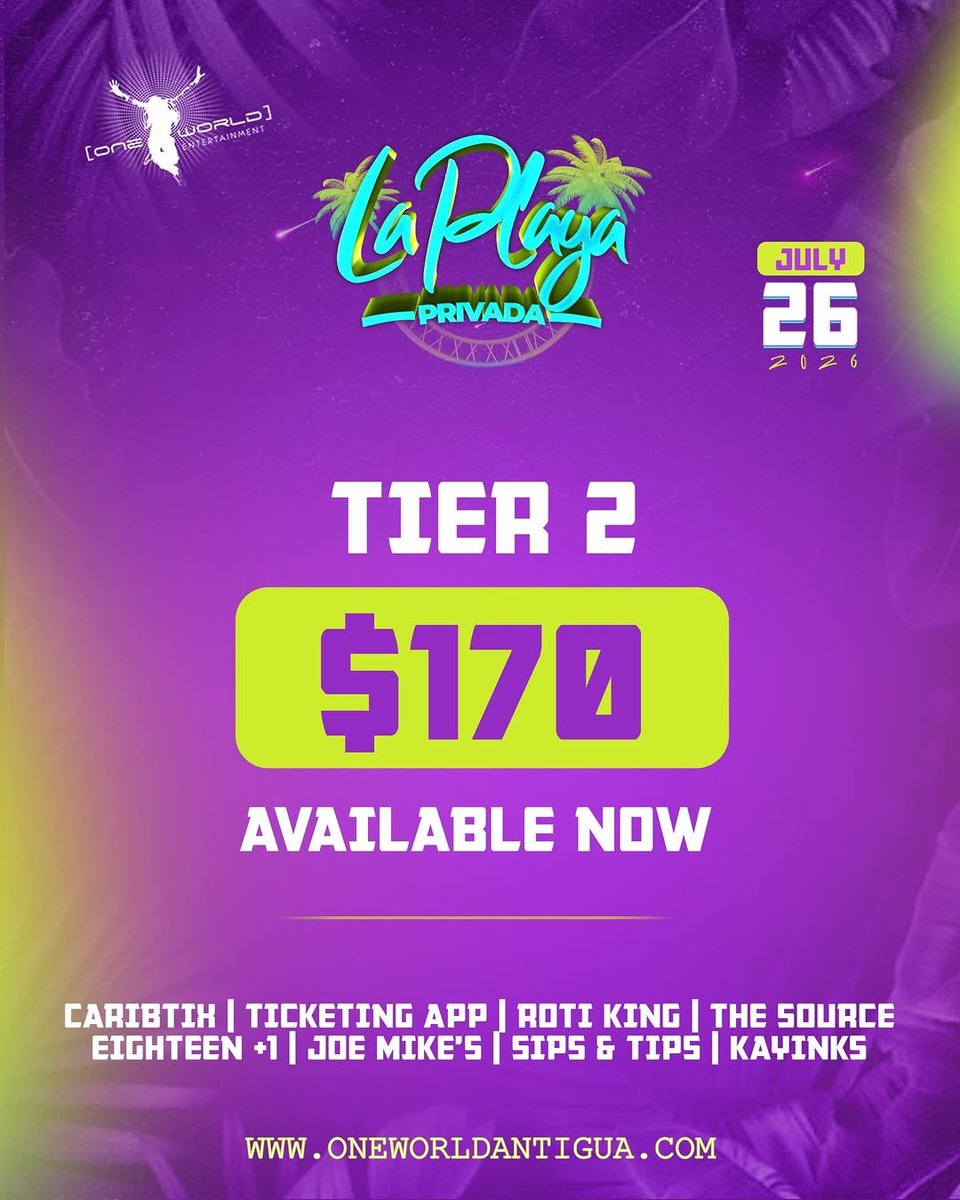 Event poster for La Playa - Privada